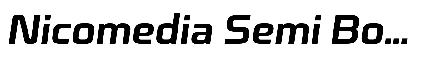 Nicomedia Semi Bold Italic